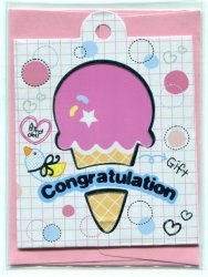 Thumbnail of Mini Greeting Card Series 1 #08 (Congratulation) (LC0008) 