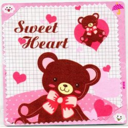 Thumbnail of Sweet Heart Bear Microfiber Eyeglasses Cleaning Cloth #1 (EC0011)