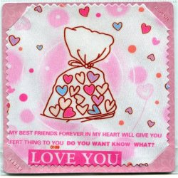 Thumbnail of Bag with Heart Microfiber Eyeglasses Cleaning Cloth #1 (EC0015)