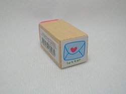 Thumbnail of Korea Young Friends Small Wood Rubber Stamp #13 (Letter) (SS0019)