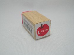 Thumbnail of Korea Young Friends Small Wood Rubber Stamp #18 (Apple) (SS0024)