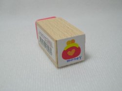 Thumbnail of Korea Young Friends Small Wood Rubber Stamp #28 (Purse) (SS0034)