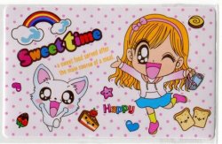 Thumbnail of Korea Card Sticker Part 1 #08 (Sweet Time Girl Cat) (IC0008)
