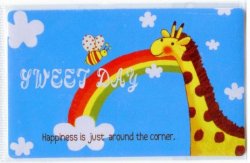 Thumbnail of Korea Card Sticker Part 1 #21 (Sweet Day Giraffe Bee) (IC0021)