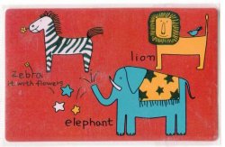 Thumbnail of Korea Card Sticker Part 1 #30 (Zebra Lion Elephant) (IC0030)