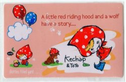 Thumbnail of Korea Card Sticker Part 1 #32 (Little Red Riding Hood Balloon) (IC0032)