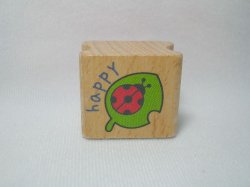 Thumbnail of Korea Young Friends Medium Wood Rubber Stamp #16 (Leaf Bug) (SS0052) 