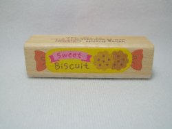 Thumbnail of Korea Young Friends Large Wood Rubber Stamp #11 (Sweet Biscuit) (SS0067) 