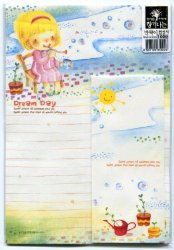 Thumbnail of Korea Dream Day Girl and Bear Letter Set #1 (L0582)