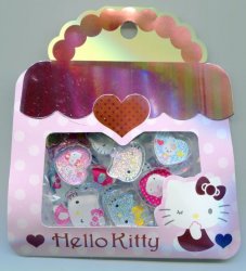 Thumbnail of Sanrio Hello Kitty 35 Pcs 3D Sticker Set Sack Bag #1 (IP0004) 
