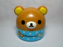 Thumbnail of San-X Rilakkuma Relax Bear Storage Can with Sticker Set #3 (AT0003) 