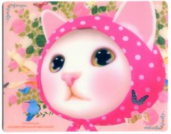 Thumbnail of Korea Jetoy Cat with Pink Scarf Mouse Pad #1 (SU0036)