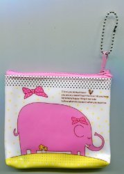 Thumbnail of Pink Elephant Coin Purse Bag #1 (AC0044) 