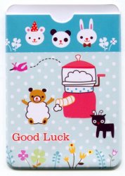 Thumbnail of Korea 2 Pocket Card Case Part 1 #2 (Bear Panda Rabbit) (SC0147)