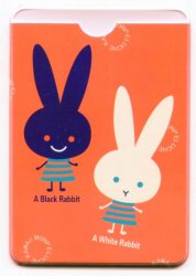 Thumbnail of Korea 2 Pocket Card Case Part 2 #1 (Black White Rabbit) (SC0155)