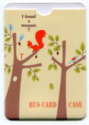 Thumbnail of Korea 2 Pocket Card Case Part 2 #4 (Squirrel Tree) (SC0158)