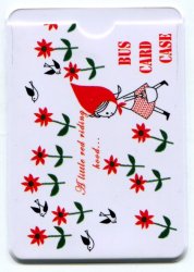 Thumbnail of Korea 2 Pocket Card Case Part 2 #8 (Red Riding Hood Flower) (SC0162)