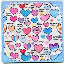 Thumbnail of Colorful Heart Microfiber Eyeglasses Cleaning Cloth #1 (EC0024)