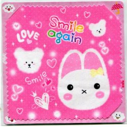 Thumbnail of Bear Rabbit Smile Again Microfiber Eyeglasses Cleaning Cloth #1 (EC0027)