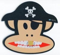 Thumbnail of Paul Frank Monkey Die Cut Mouse Pad #3 (SU0042) 