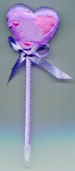 Thumbnail of Heart Plush Ballpoint Pen Ballpen #4 (SN0007)