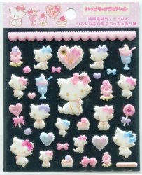 Thumbnail of Sanrio Charmmy Kitty Sponge Deco Sticker Sheet #2 (I0670)