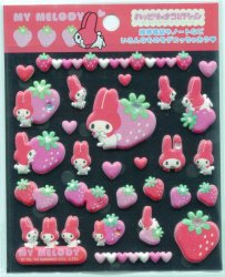 Thumbnail of Sanrio My Melody Sponge Deco Sticker Sheet #1 (I0671)