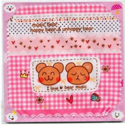 Thumbnail of I Love Bear Music Microfiber Eyeglasses Cleaning Cloth #1 (EC0037)
