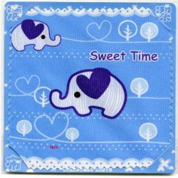 Thumbnail of Elephant Sweet Time Microfiber Eyeglasses Cleaning Cloth #1 (EC0049)