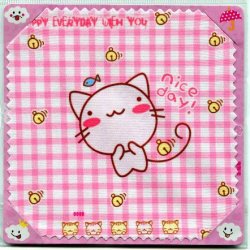 Thumbnail of Cat Nice Day Microfiber Eyeglasses Cleaning Cloth #1 (EC0051)