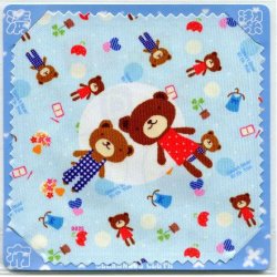 Thumbnail of Bear with Clothes Microfiber Eyeglasses Cleaning Cloth #1 (EC0055)