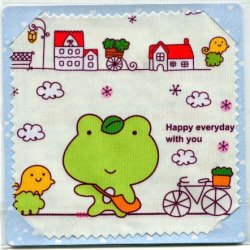 Thumbnail of Frog with Bag Microfiber Eyeglasses Cleaning Cloth #1 (EC0057)