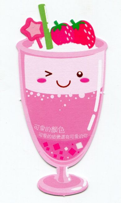 Thumbnail of Drink and Beverage Die Cut Paper Bookmark #01 (SB0064)
