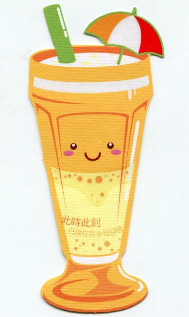 Thumbnail of Drink and Beverage Die Cut Paper Bookmark #07 (SB0070)