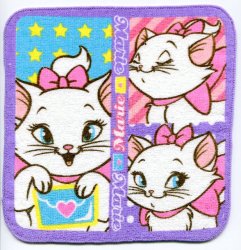 Thumbnail of Disney Marie The Aristocats Cat Face Towel Wash Cloth #1 (T0618) 