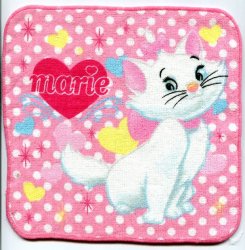 Thumbnail of Disney Marie The Aristocats Cat Face Towel Wash Cloth #14 (T0631) 
