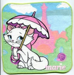 Thumbnail of Disney Marie The Aristocats Cat Face Towel Wash Cloth #16 (T0633) 