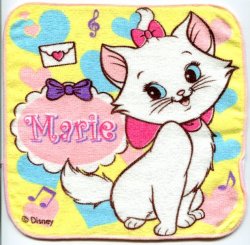 Thumbnail of Disney Marie The Aristocats Cat Face Towel Wash Cloth #19 (T0636) 