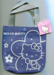 Thumbnail of Sanrio Hello Kitty Nylon Tote Bag #3 (Dark Blue) (AB0069) 