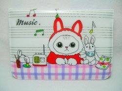 Thumbnail of Cat and Music 12 Pockets Card Holder #1 (SH0032)