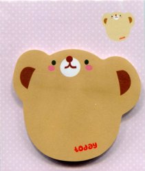 Thumbnail of Cute Animal Die Cut Post-it Note Sticky Note #07 (Bear Head) (MP0099)