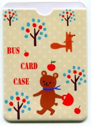 Thumbnail of Korea 2 Pocket Card Case Part 3 #3 (Bear with Bag) (SC0176)