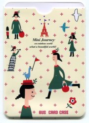 Thumbnail of Korea 2 Pocket Card Case Part 3 #4 (Girl in Mini Journey) (SC0177)
