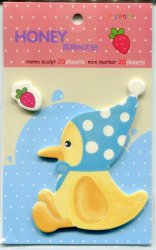 Thumbnail of Honey Animal 2 Design Die Cut Post-it Note Sticky Note #5 (Duck) (MP0105)
