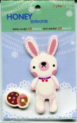Thumbnail of Honey Animal 2 Design Die Cut Post-it Note Sticky Note #7 (Rabbit) (MP0107)