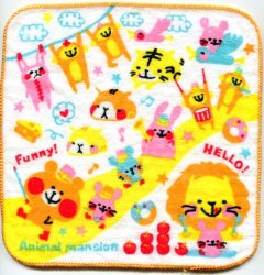 Thumbnail of Kamio Animal Mansion Face Towel Wash Cloth #1 (T0727)