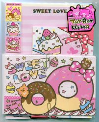 Thumbnail of Kamio Sweet Love Donut 4 Design Letter Set #1 (L0639) 