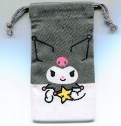 Thumbnail of Sanrio Kuromi Cotton Drawstring Bag #12 (AD0063) 