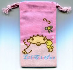 Thumbnail of Sanrio Little Twin Stars Cotton Drawstring Bag #12 (AD0064) 
