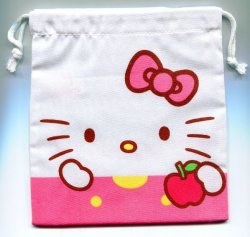 Thumbnail of Sanrio Hello Kitty Cotton Drawstring Bag #15 (AD0067) 